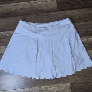 Women’s JITTACO Athletic Skort Light Blue Scalloped Hem Tennis Golf Skirt Size L